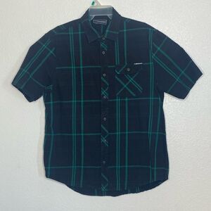 THE HUNDREDS Men’s Short Sleeve Flannel Shirt Size XL